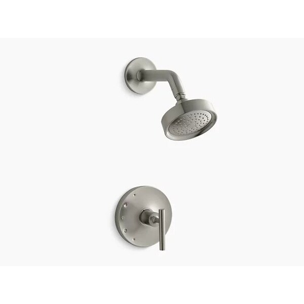 Kohler Purist(R) Rite-Temp(R) Shower Valve Trim With Lever Handle And 2.5 Gpm Showerhead TS14422-4-BN - main